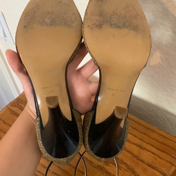 Marc Jacobs Glittery Golden Heel With Ankle Strap - Size 8 - Picture 6 of 6